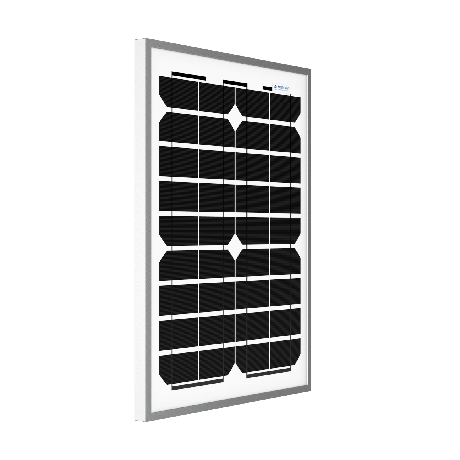 ACOPower 20W Monocrystalline Solar Panel for 12V Battery Charging - Portable Off-Grid Power for RV, Boat, Camping & Emergency Use