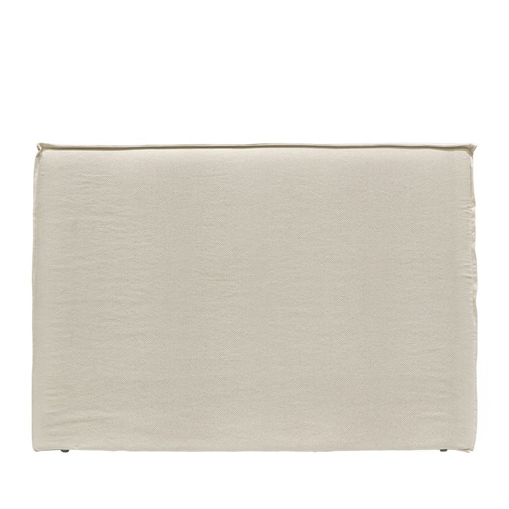 Atlanta Natural Slipcover Headboard for King & Super King Beds - Elegant Bedroom Upgrade for Hotels, Guest Rooms & Master Suites