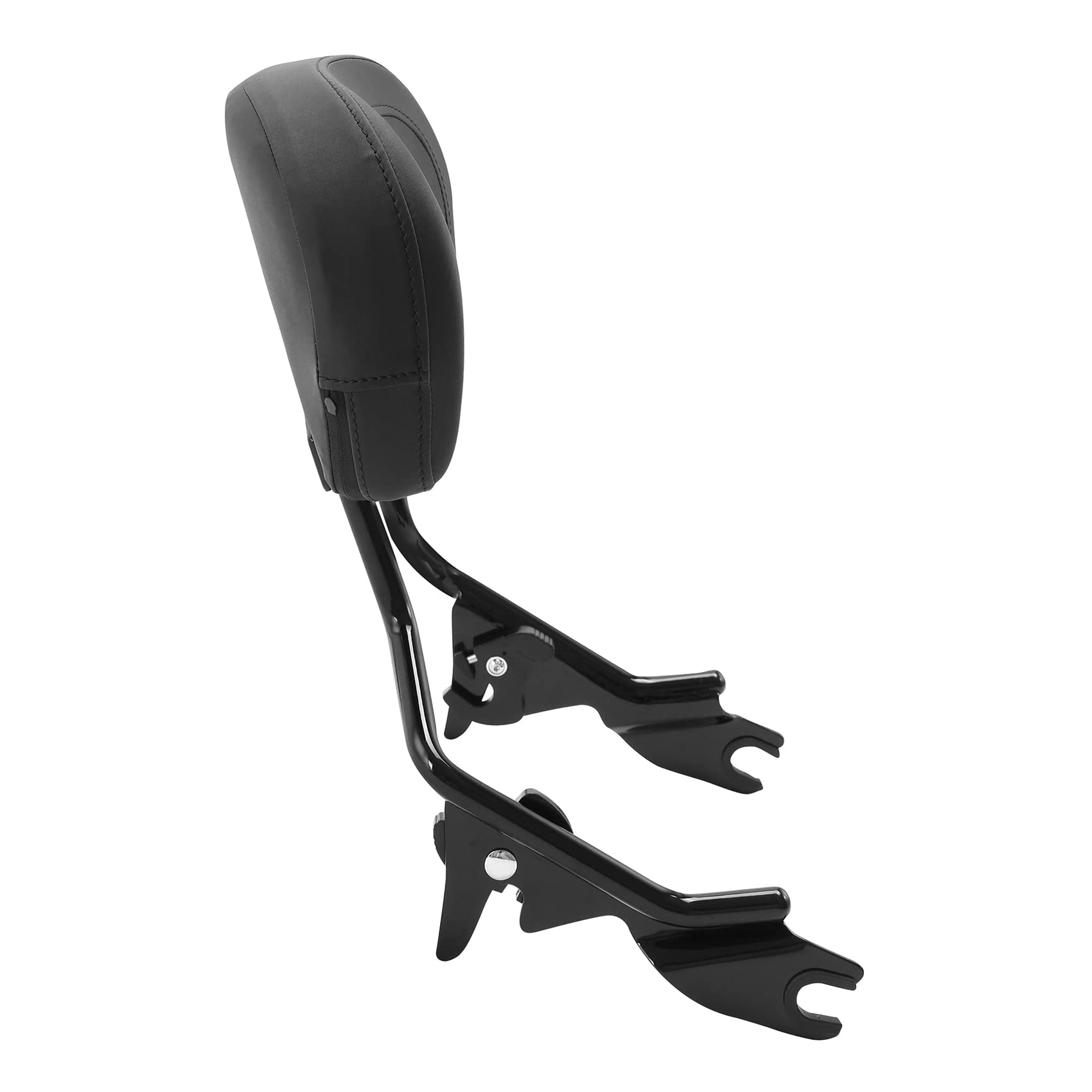 Detachable Black Sissy Bar Backrest Pad & Luggage Rack for Harley Touring Road King Street Glide Road Glide (2009-2025) - Comfortable Passenger Support & Secure Storage for Long Rides and Road Trips