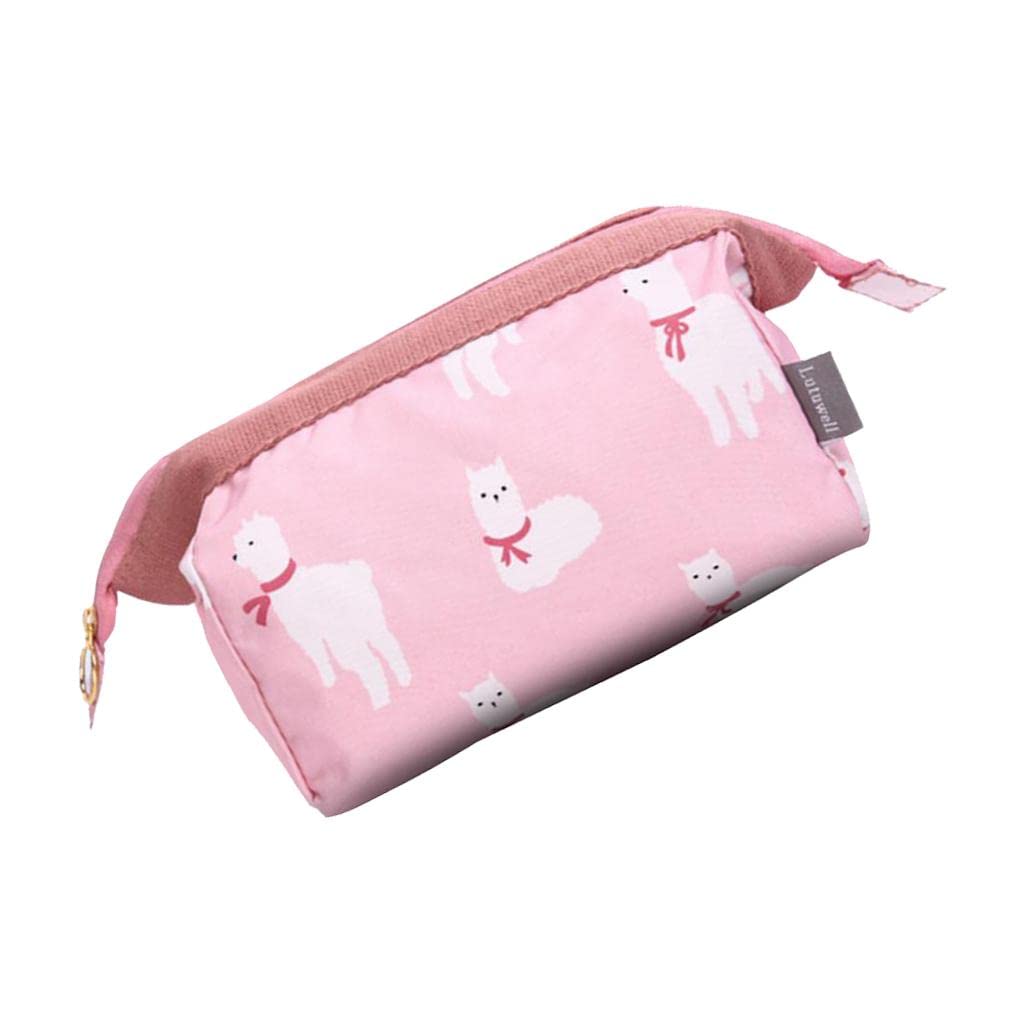 Pink Travel Clutch Bag for Women - Waterproof Cosmetic Makeup Pouch & Toiletry Organizer - Perfect for Vacation, Gym, Business Trips and Daily Essentials Storage