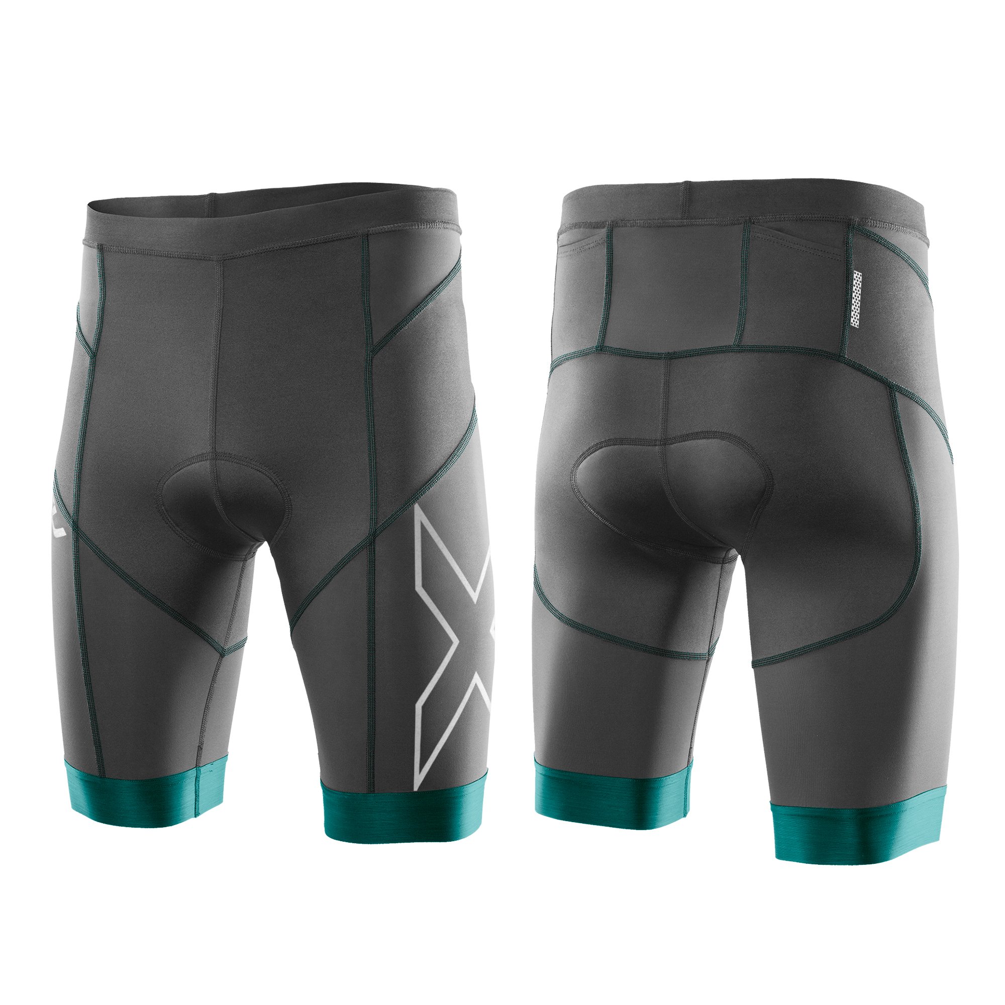 2XU Men's Elite Compression Tri Shorts – High-Performance Triathlon & Cycling Shorts for Men – Moisture-Wicking, Breathable & Quick-Dry – Ideal for Running, Training & Endurance Sports