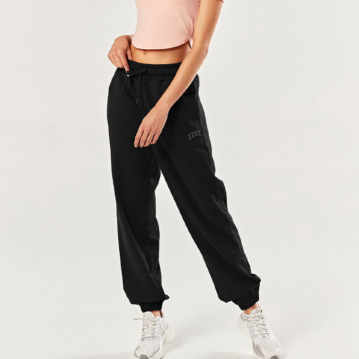 Flow Loose Fit Jogger Pants for Men & Women - Comfortable Casual Sweatpants with Elastic Waist & Pockets | Perfect for Lounge, Yoga, Running & Travel