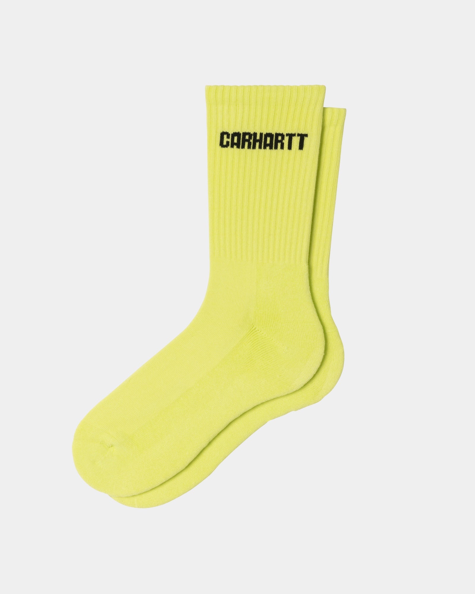 Lumo Yellow & Black Industry Socks - Durable Work Socks for Construction, Warehouse & Outdoor Activities - Comfortable Non-Slip Crew Socks for Men & Women