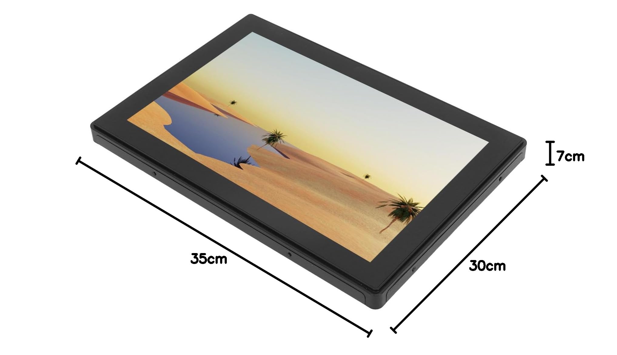 10.1 Inch IPS Touchscreen Display - USB VGA Capacitive Monitor with European Plug for Digital Signage, Kiosks, and Interactive Presentations
