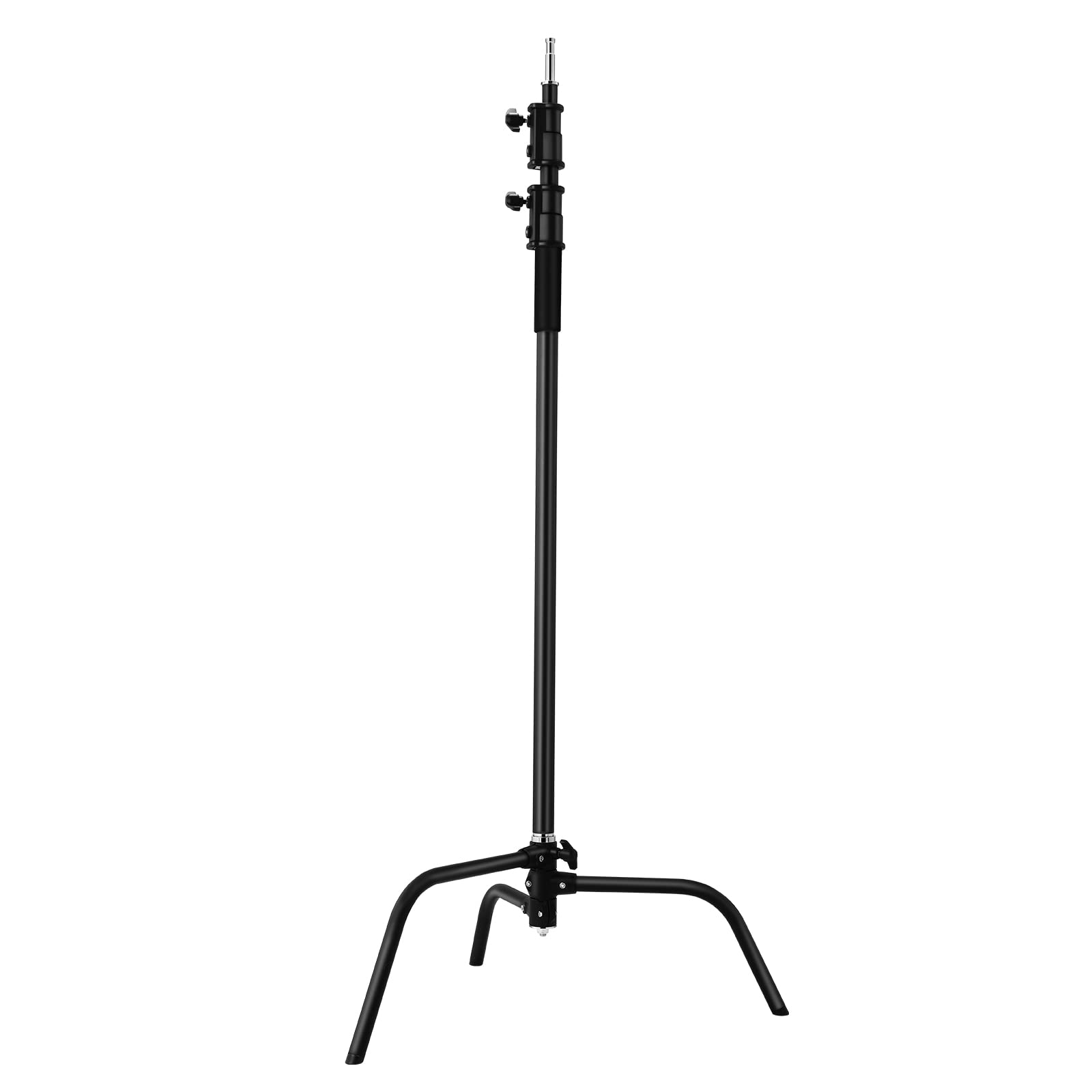 2 Packs Heavy Duty Steel C-Stand Kit, Adjustable 5-10.8 Feet Photography Light Stand with Sturdy Turtle Base - Perfect for Studio Softbox, Monolights, Reflector & Umbrella (Black) | Ideal for Professional Photography, Video Production & Film Sets