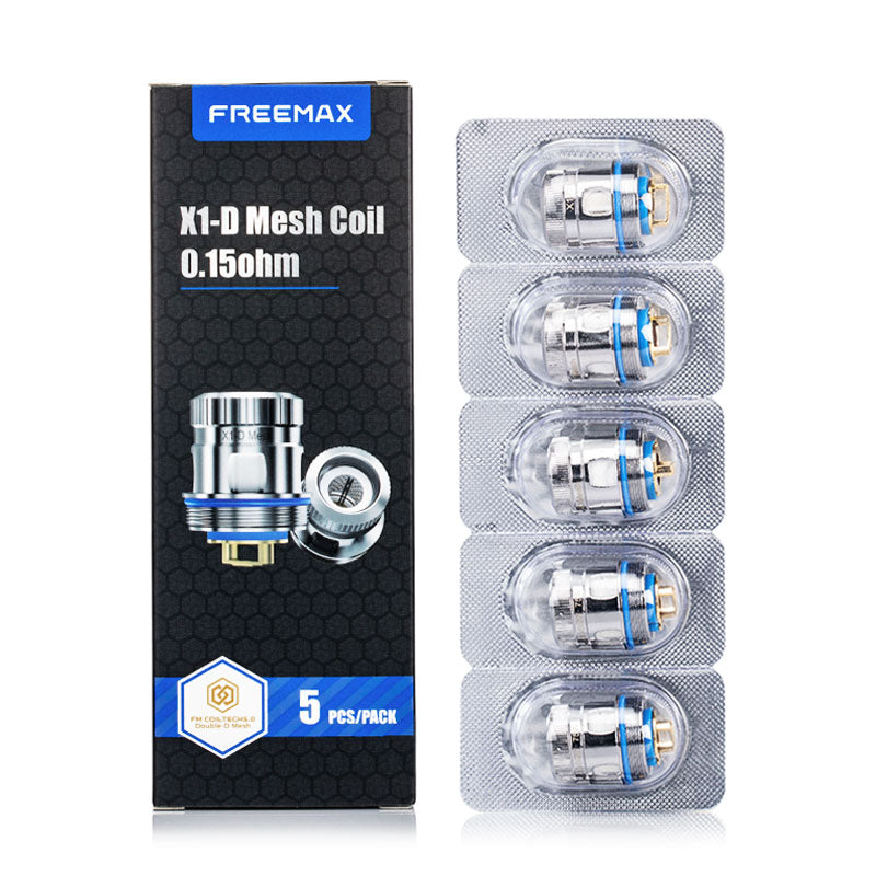 FreeMax Fireluke 4 / Twister 2 Replacement Coils (5 Pack) - Compatible with Vape Tanks - Long-Lasting Mesh Coils for Smooth Vaping Experience - Ideal for Cloud Chasing and Flavor Enhancement