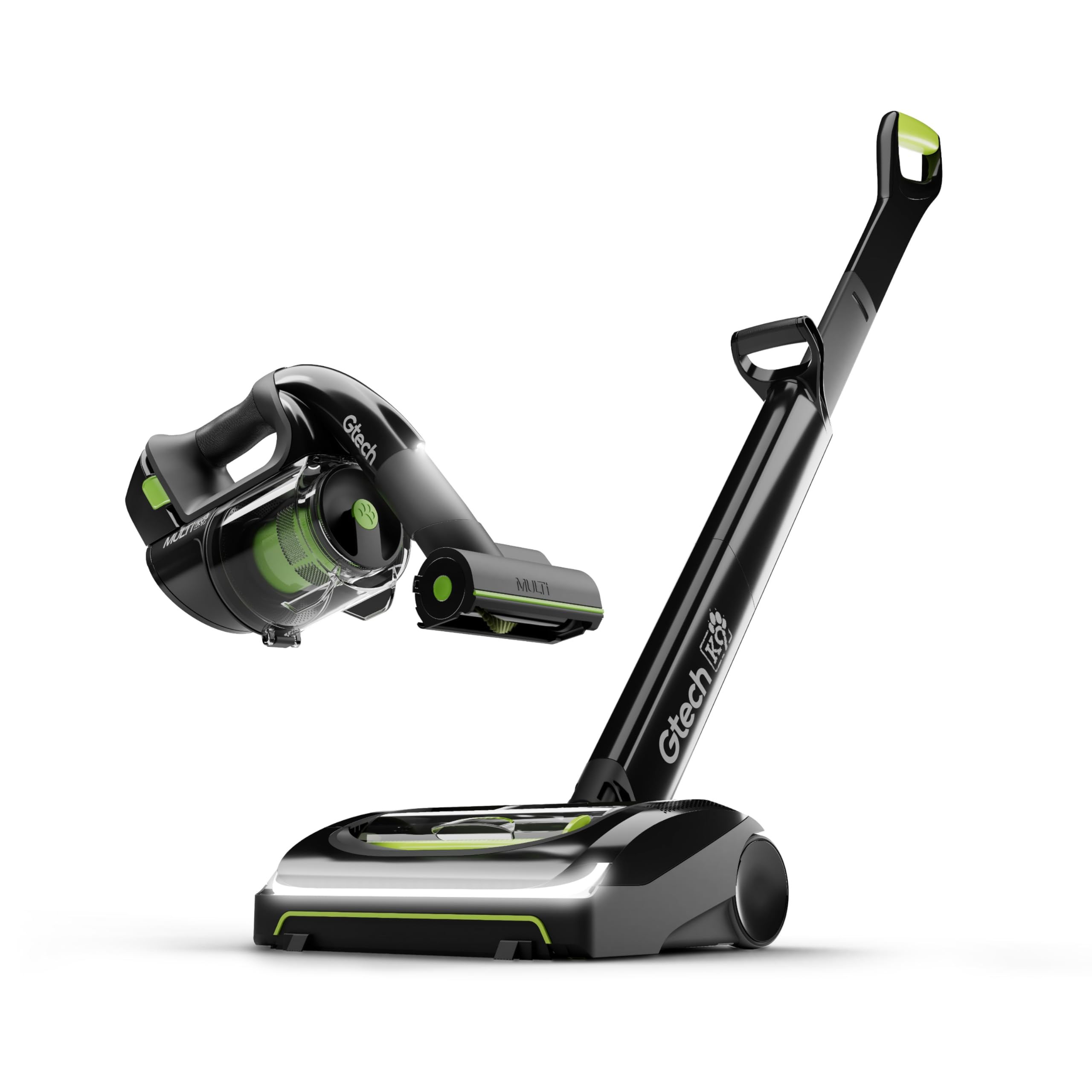 Gtech AirRam 2 K9 & Multi MK2 K9 Cordless Vacuum Cleaner Bundle - 22V Lithium Ion Rechargeable Upright & Handheld Vacuum for Pet Hair - Ideal for Hard Floors, Carpets & Pet Owners