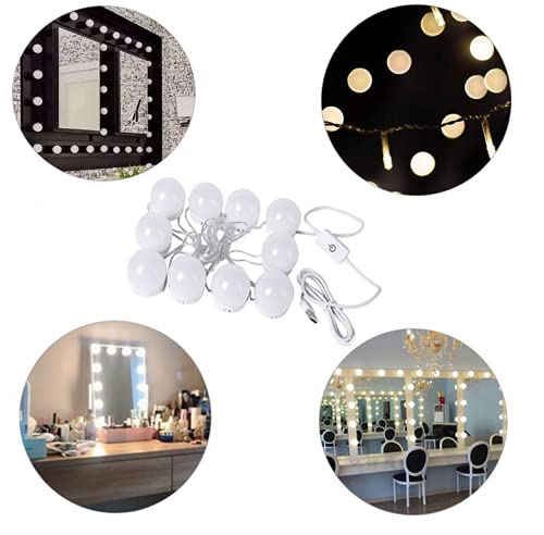 10 LED Dimmable Vanity Mirror Lights for Makeup & Bathroom