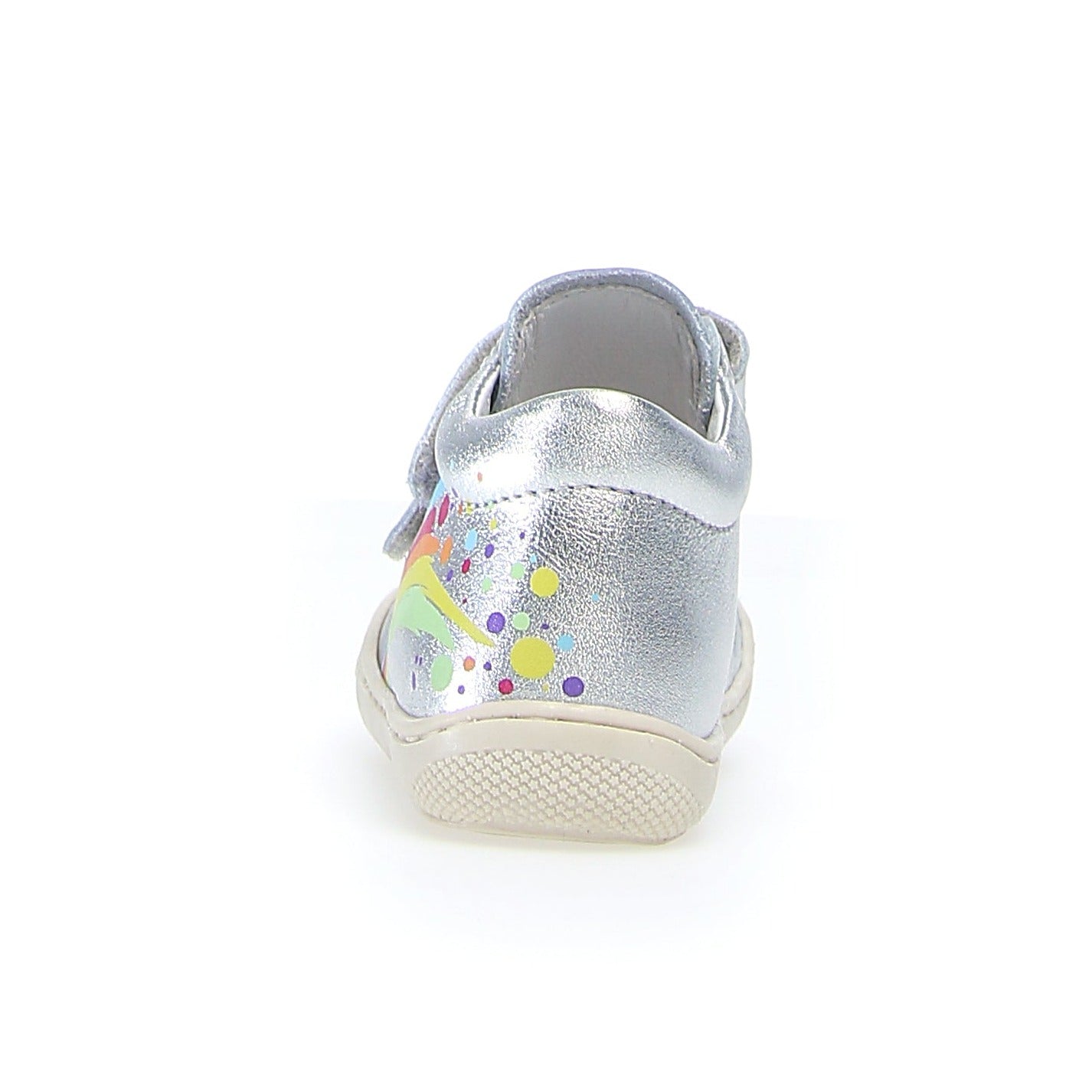 Naturino Joy VL Fashion Sneakers for Kids - Metallic Silver | Comfortable & Stylish Footwear for School, Play & Everyday Wear