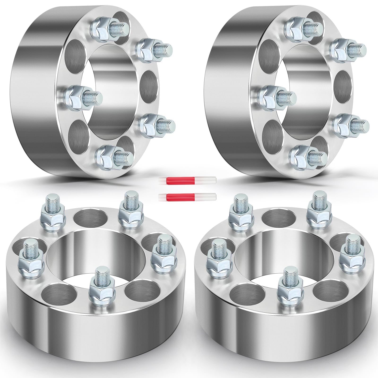 ECCPP 2 Inch 5x4.5 Wheel Spacers (4-Pack) - Compatible with Chevy Malibu 2011-2015, Volt 2011-2014, Chrysler 200 1999-2004, Chrysler 300M 2000-2013, Impala 1997-2019 - Perfect for Enhanced Stance & Off-Road Performance