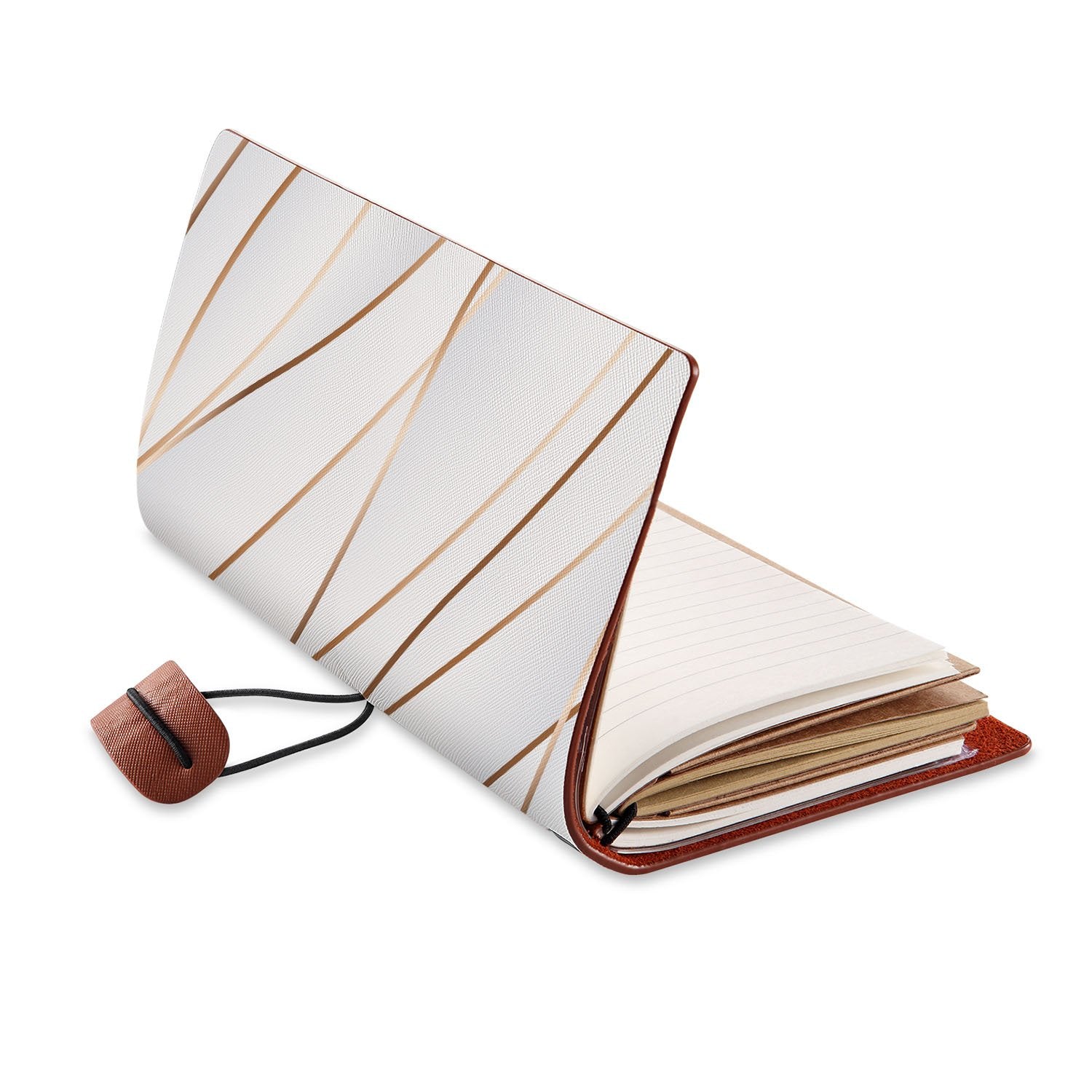 Premium Traveler's Notebook - Leather Journal for Writing, Sketching & Note Taking | Perfect Gift for Writers, Artists & Travel Enthusiasts | Ideal for Daily Journaling, Travel Diaries & Creative Projects