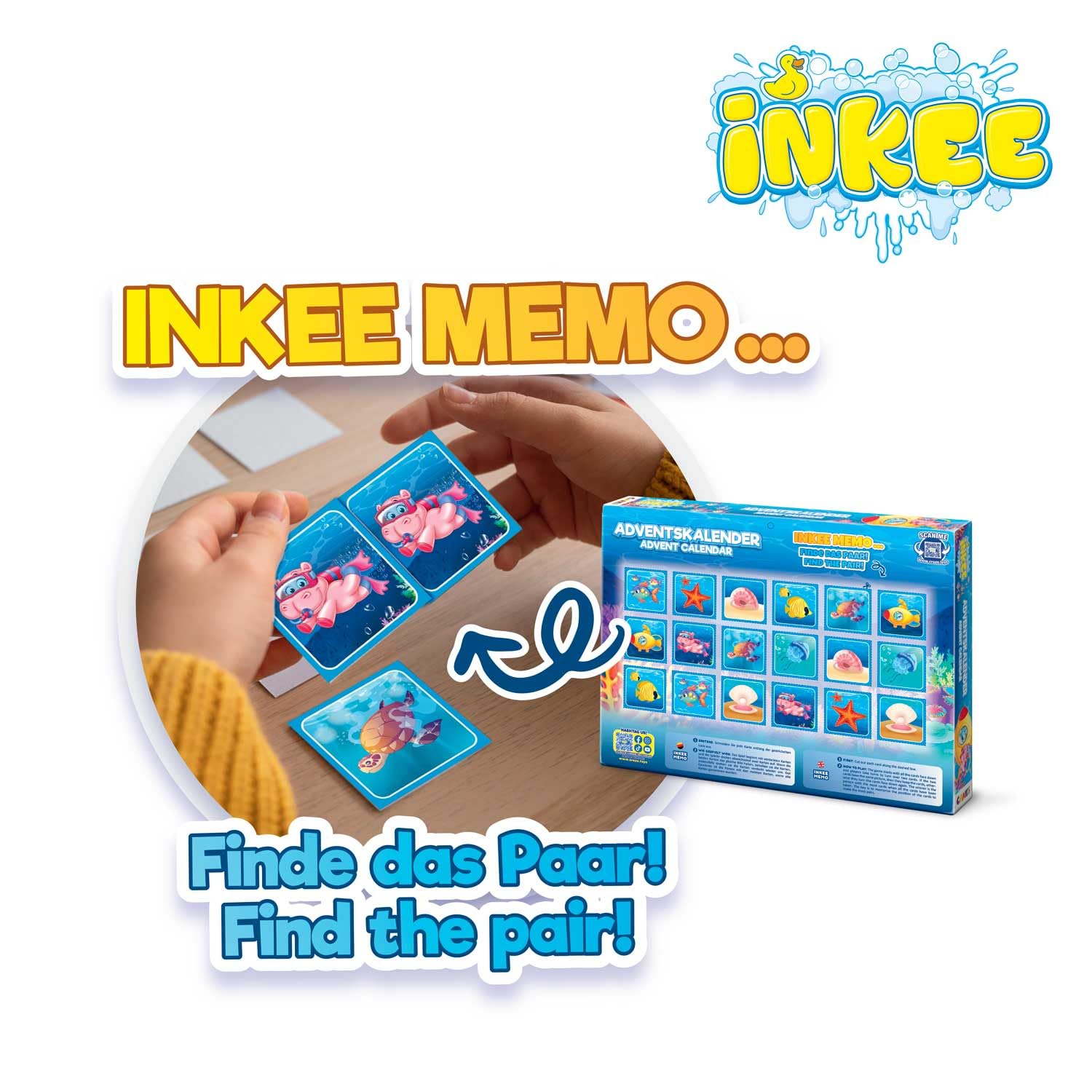 INKEE Advent Calendar with Bath Toys - Includes Aromatic Bath Bombs, Bath Salts & Fun Sponges - Perfect Christmas Gift for Kids - Ideal for Holiday Bath Time Fun & Relaxation