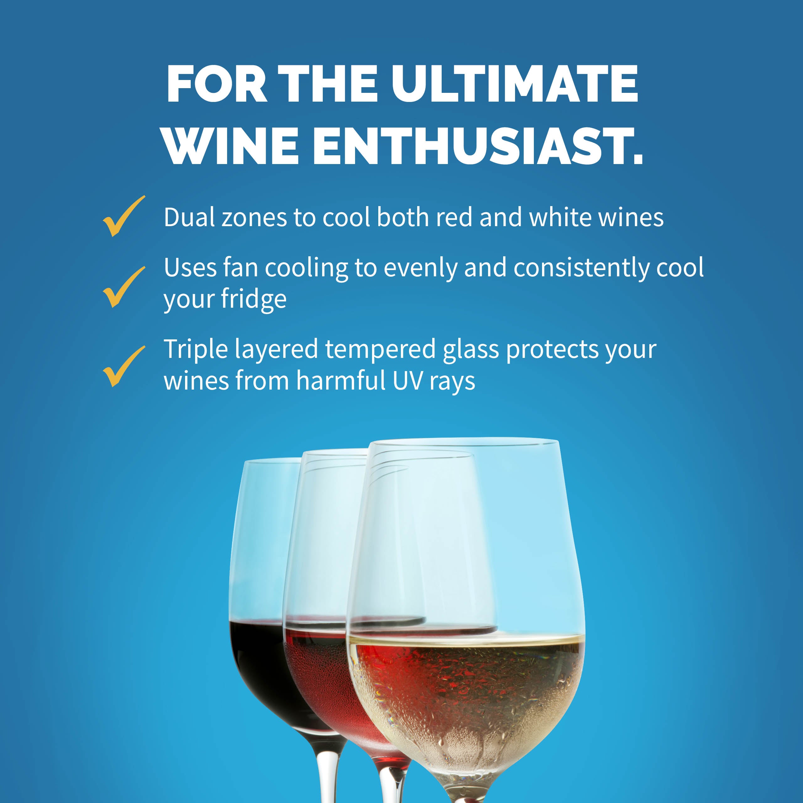 Newair® 46 Bottle 23.5 Inch Black Built-In Dual Zone Wine Cooler Refrigerator - Perfect for Home Bars, Restaurants, and Wine Cellars