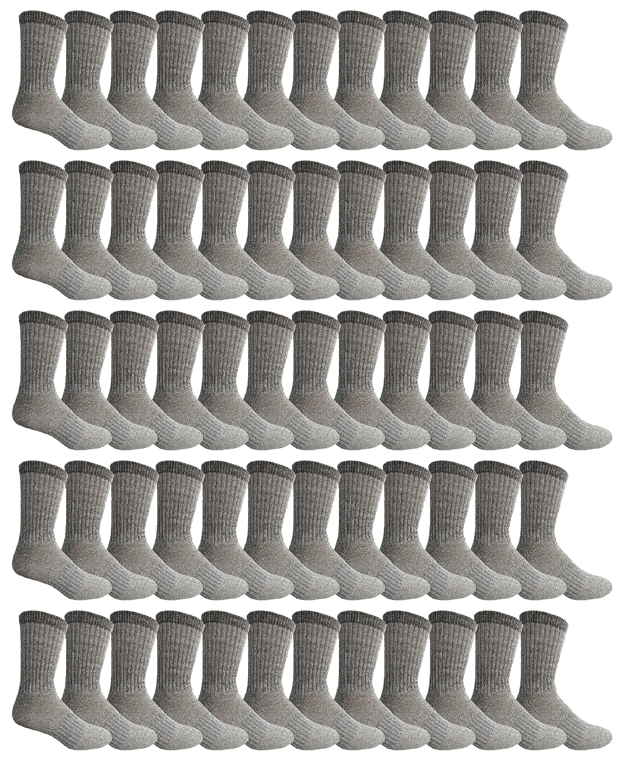 Yacht & Smith Wholesale Bulk Merino Wool Thermal Hiking Boot Socks for Men, Women & Kids - Warm Winter Socks for Outdoor Activities, Skiing & Snowboarding