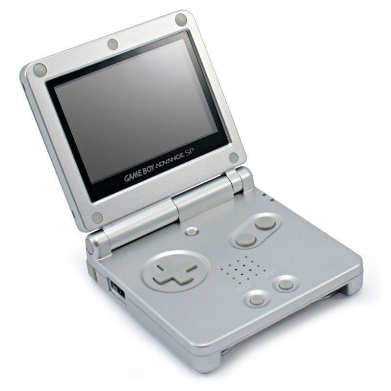 Original Nintendo Game Boy Advance SP Platinum (Silver) - Portable Handheld Gaming Console for Kids & Adults - Perfect for Travel, Commuting & Retro Gaming