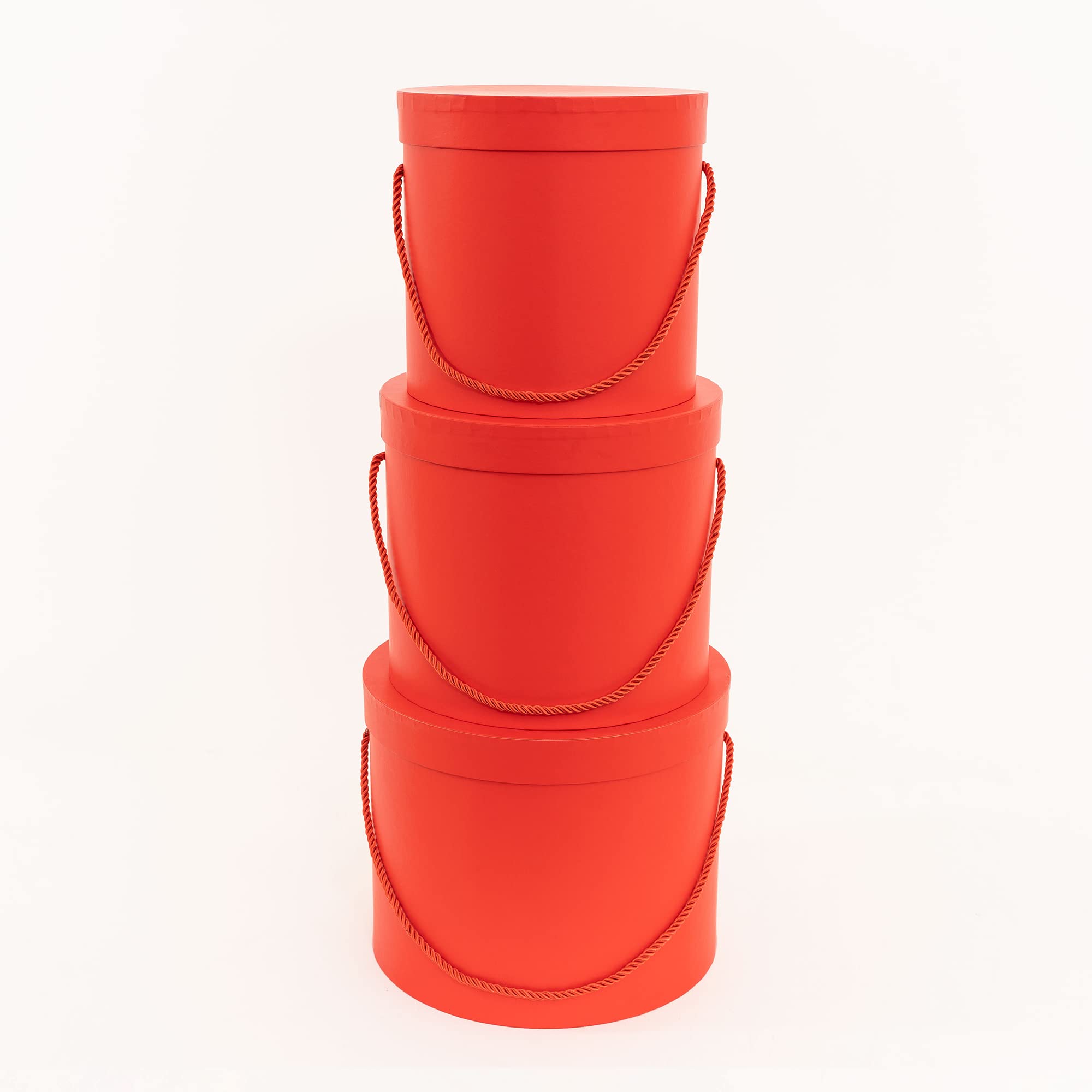 Elegant Round Gift Boxes with Lids - 3pc Set for Birthdays & Weddings
