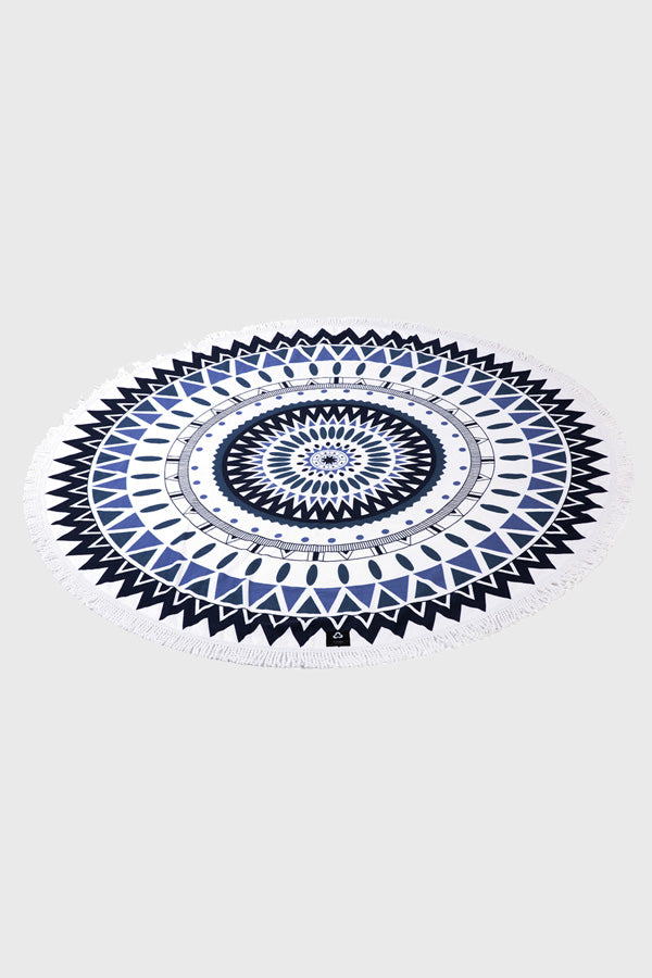 Premium Round Beach Towel - Soft, Quick-Dry & Sand-Resistant for Pool, Yoga & Picnic - 60