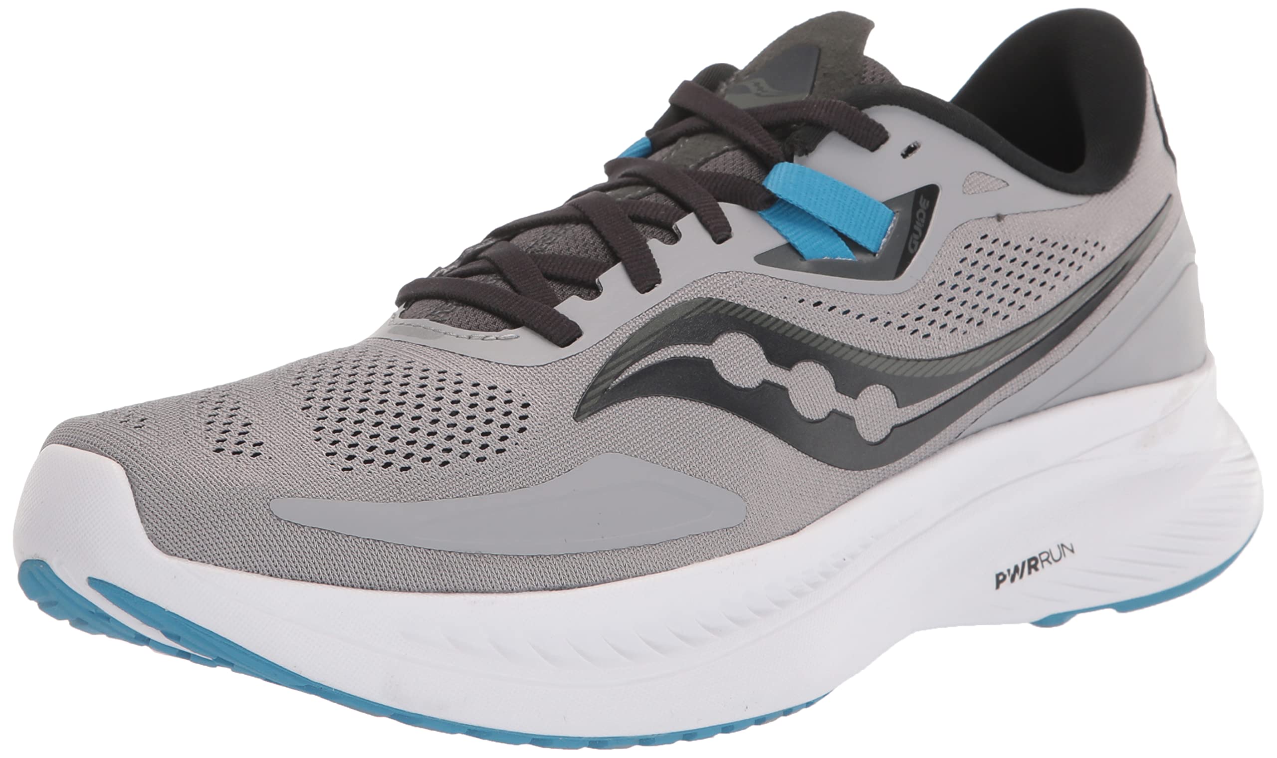 Saucony Men's Guide 15 Running Shoes - Lightweight Stability Sneakers for Road Running & Training | Perfect for Marathon, Jogging & Gym Workouts