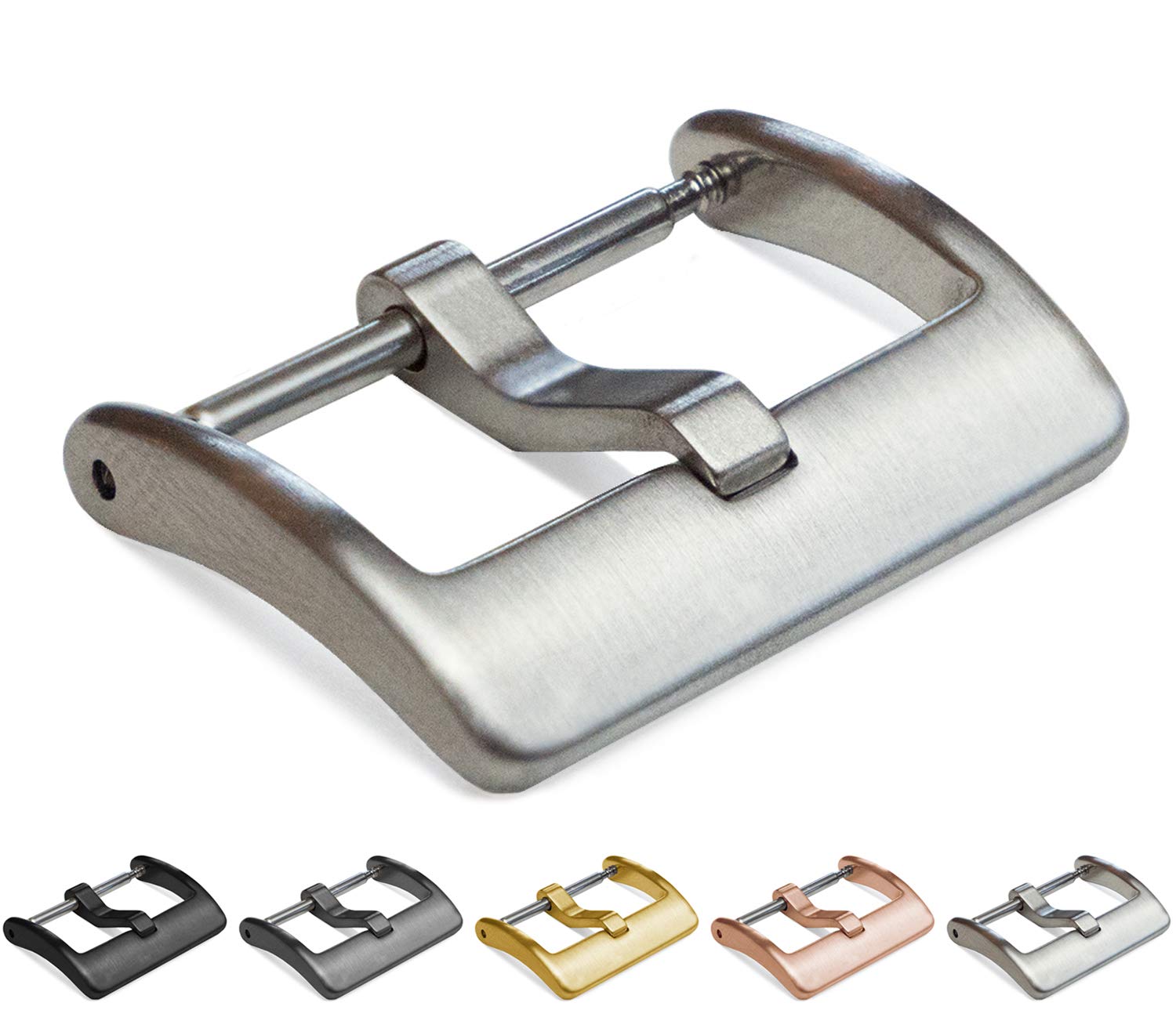 BARTON Stainless Steel Watch Band Buckle 16-24mm for Elite Replacement - Durable & Stylish for Everyday Wear