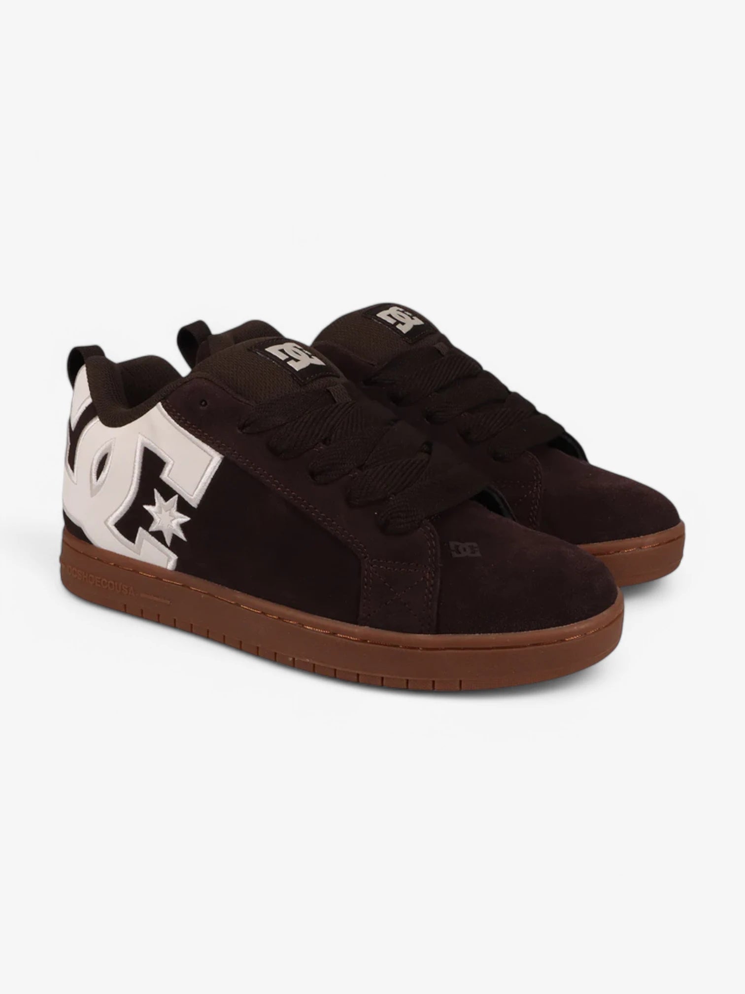 DC Court Graffik SE Skate Shoes for Men - Brown | Comfortable & Durable Sneakers for Skateboarding, Casual Wear & Street Style