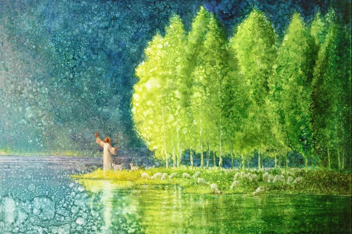 Beside Still Waters Gallery Wrap Canvas Art - Stunning Landscape Wall Decor for Living Room, Bedroom & Office