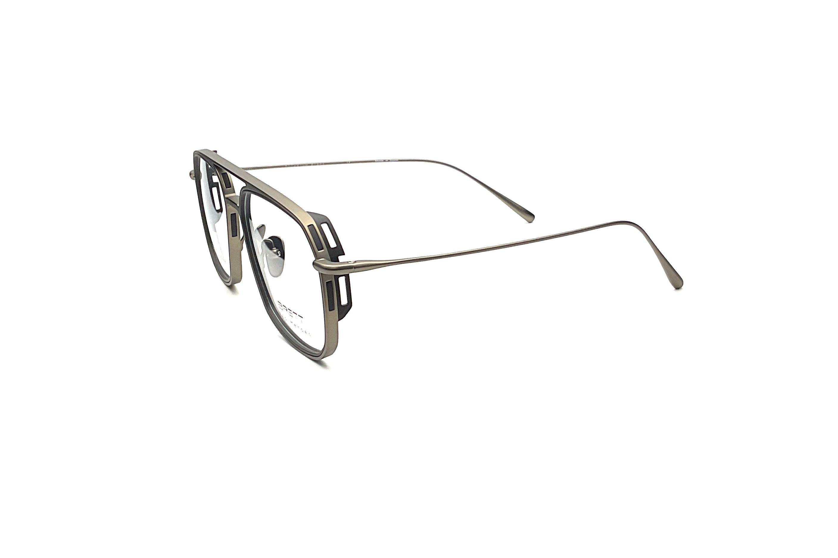 BRETT Eyewear Louis Gunmetal Black Sunglasses for Men - Stylish UV Protection Shades for Driving, Outdoor & Fashion
