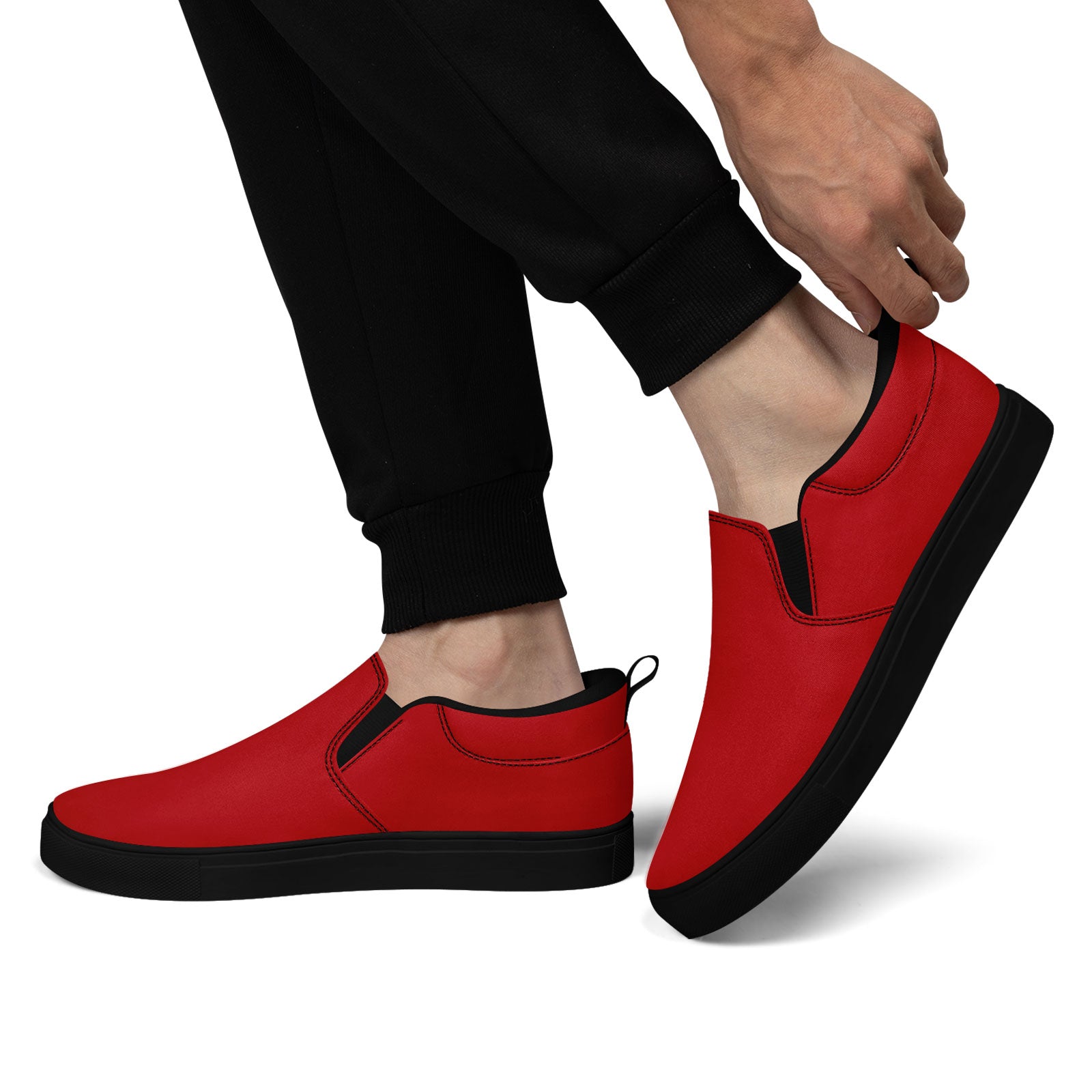 Custom Personalized Slip-On Canvas Sneakers for Men & Women - Lightweight Comfortable Walking Shoes (Style FN071 E028030) - Perfect for Casual Wear, Travel & Everyday Fashion