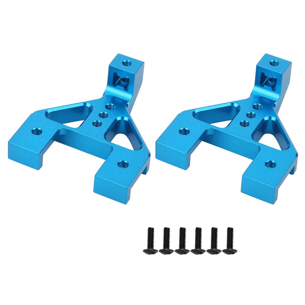 Upgraded CNC Front & Rear RC Shock Bracket for RGT 136100 1/10 Scale RC Rock Crawler - Blue 680028B Suspension Parts | Perfect for Off-Road Racing, Trail Crawling & RC Car Performance Upgrades