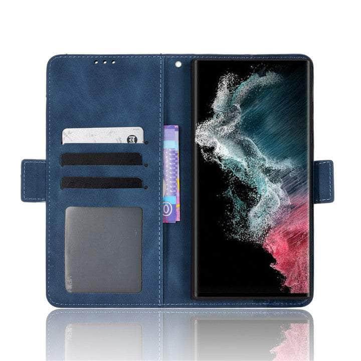 Samsung Galaxy S22 Plus Leather Wallet Case with Removable Card Slot - Slim Protective Cover for Everyday Use & Travel