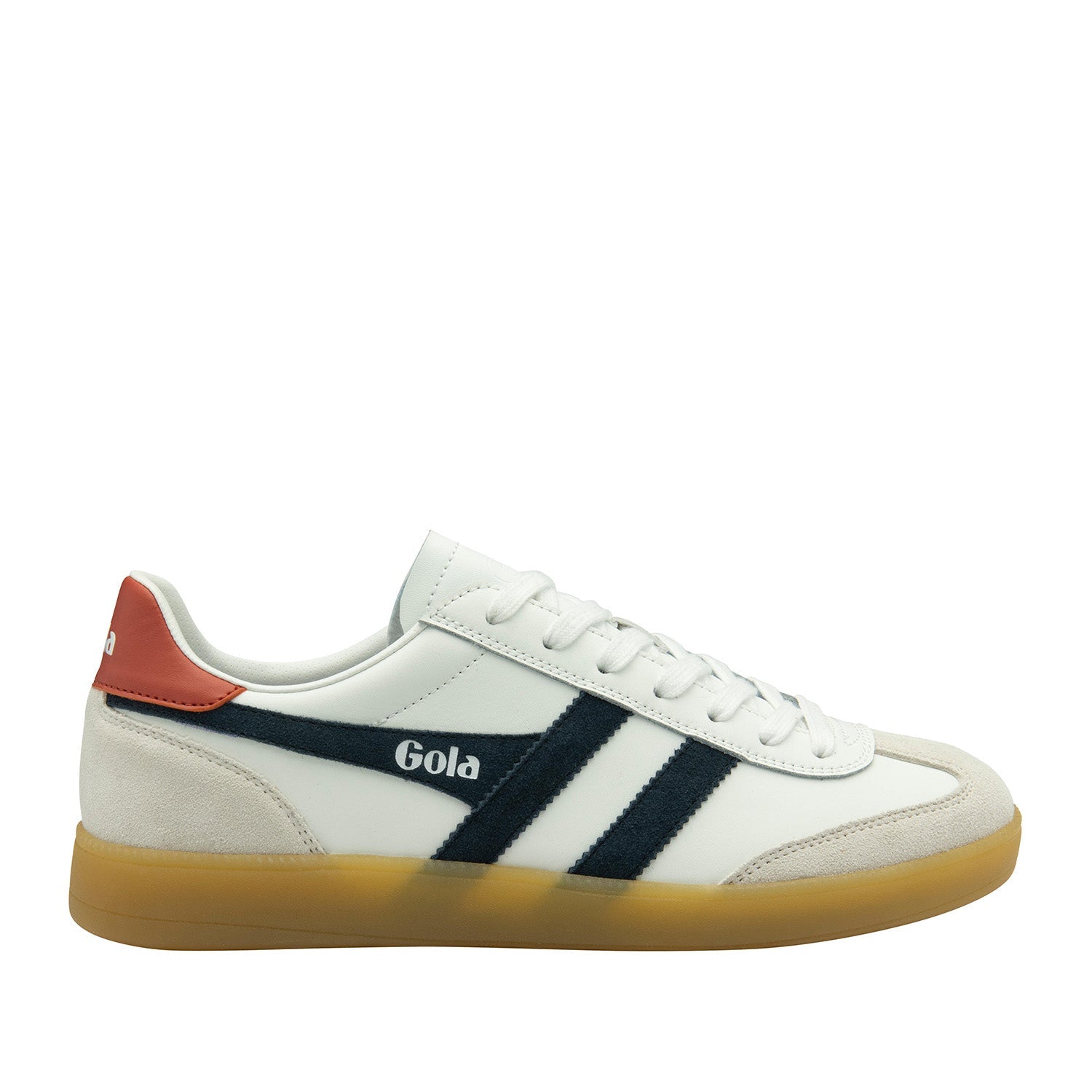 Gola Men's Viper Leather Sneakers - White Retro Running Shoes for Men | Vintage Style Casual Wear & Gym Training Shoes