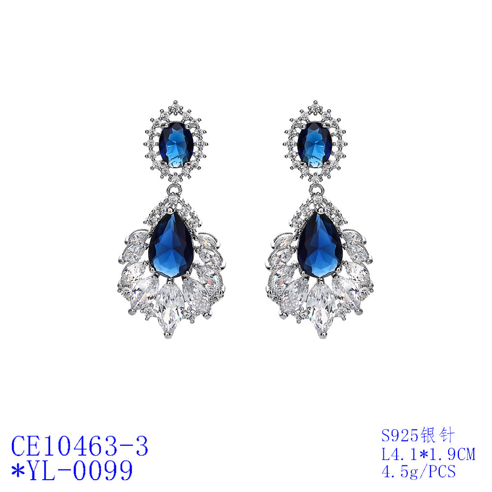 5A Cubic Zirconia Water Drop Earrings for Women - Elegant Wedding Jewelry & Bridal Accessories - Perfect for Bridal Shower, Anniversary Gifts and Special Occasions