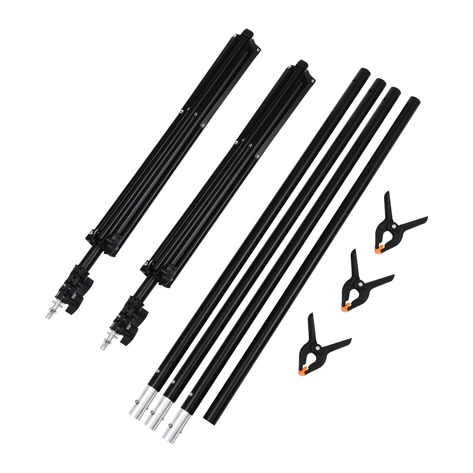 6.6 x 9.8ft Adjustable Photo Backdrop Stand Kit with Carry Bag - Professional Photography Studio Background Support System for Portraits, Product Shoots & Events