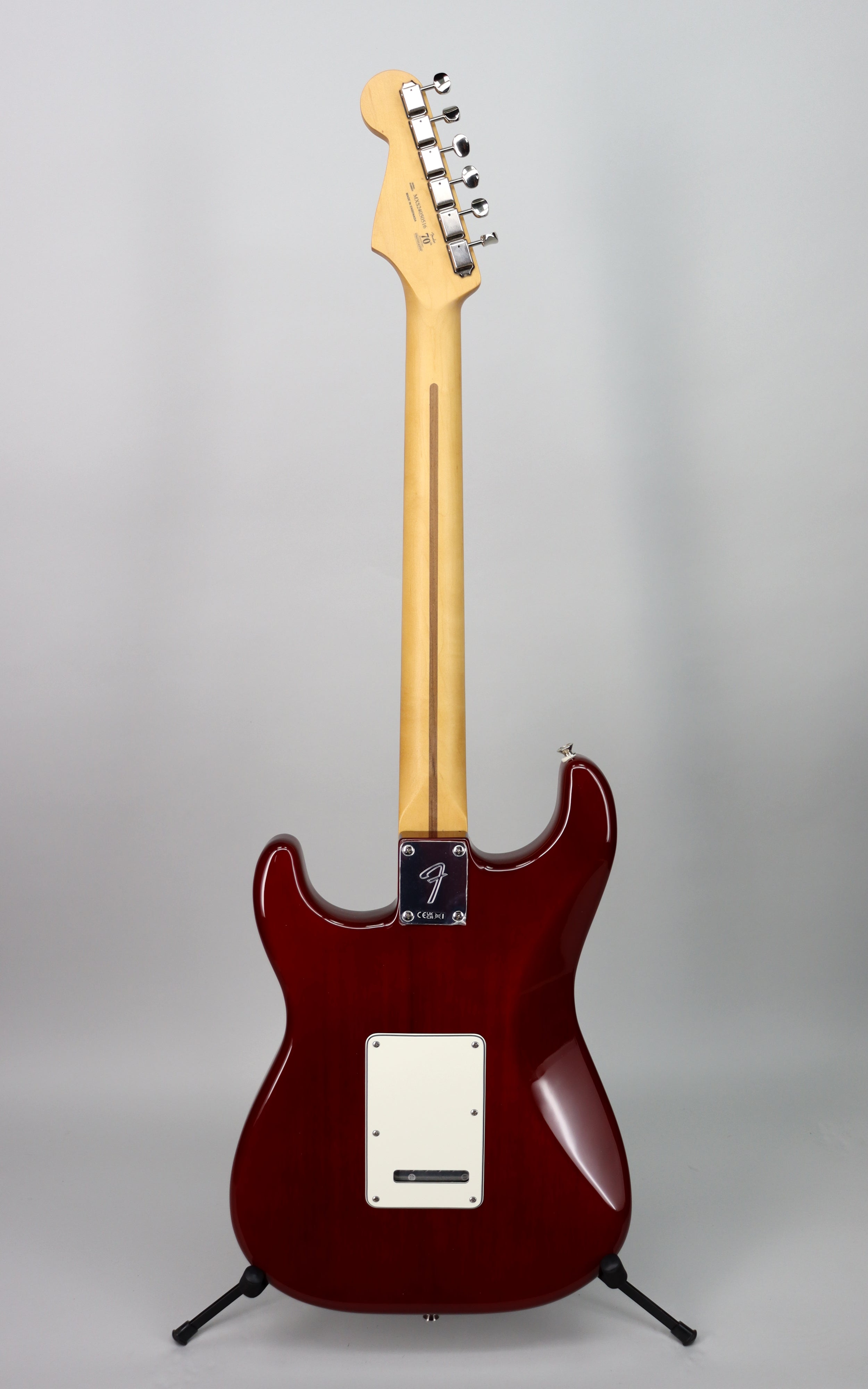Fender Player II Stratocaster HSS Electric Guitar Bundle - Chambered Mahogany Body, Transparent Cherry Burst Finish with Classic Series Hard Case | Perfect for Live Performances, Studio Recording & Home Practice