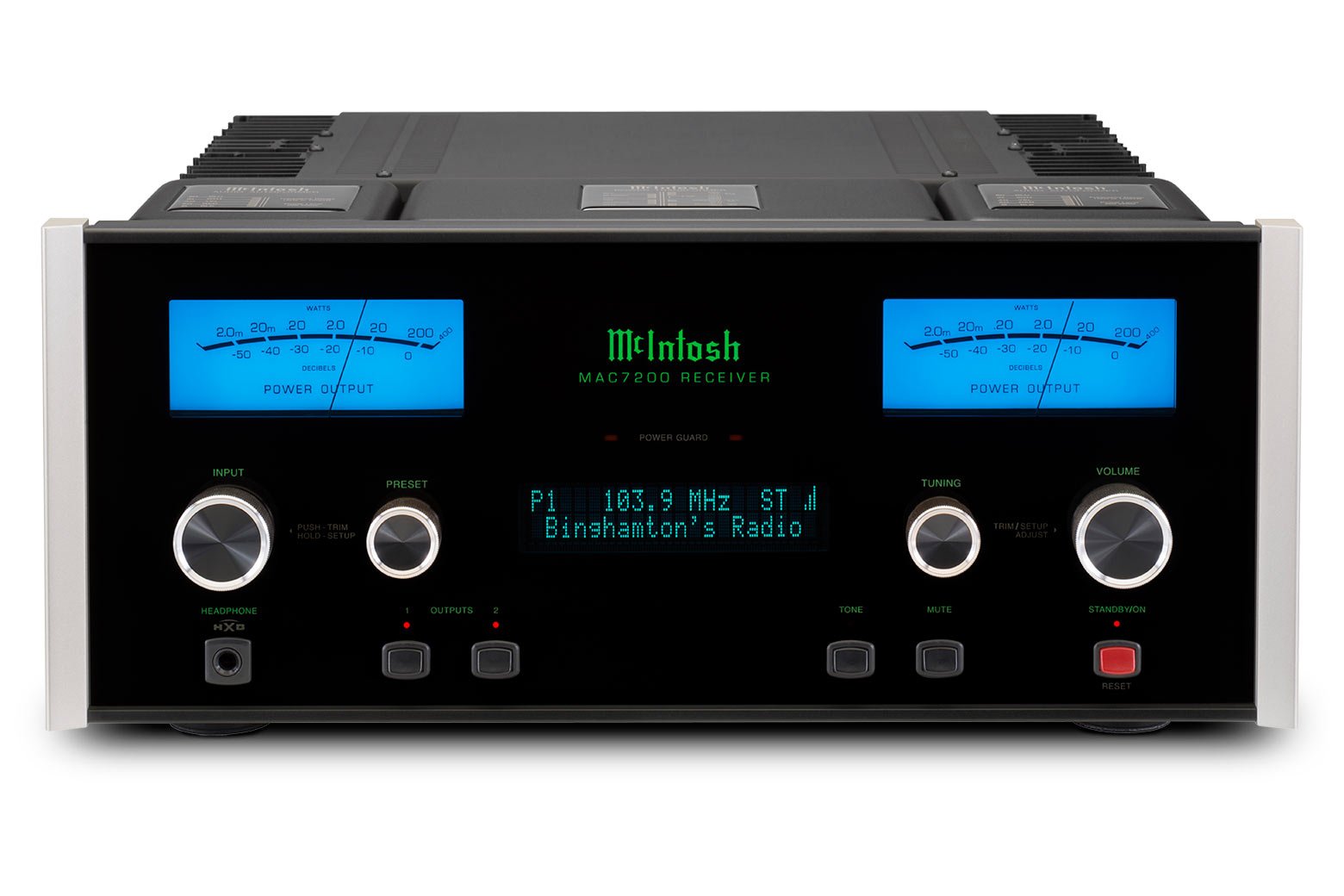 McIntosh MAC7200 High-End Stereo Receiver - Premium Audio Amplifier for Home Theater & Music Systems | Perfect for Audiophiles & Home Entertainment