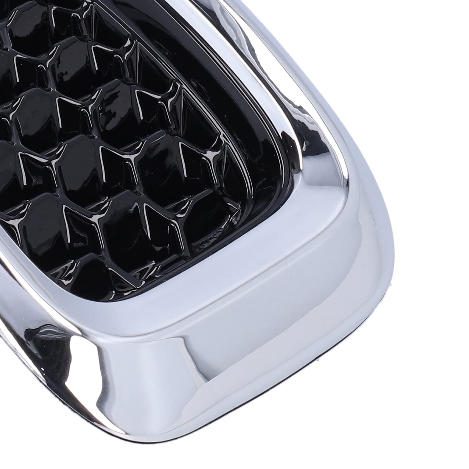 7-Piece ABS Front Grille Insert with Chrome Frame - Compatible with Jeep Cherokee 2014-2018 | Durable Grill Guard Trim Accessory for Off-Road Protection & Style Enhancement