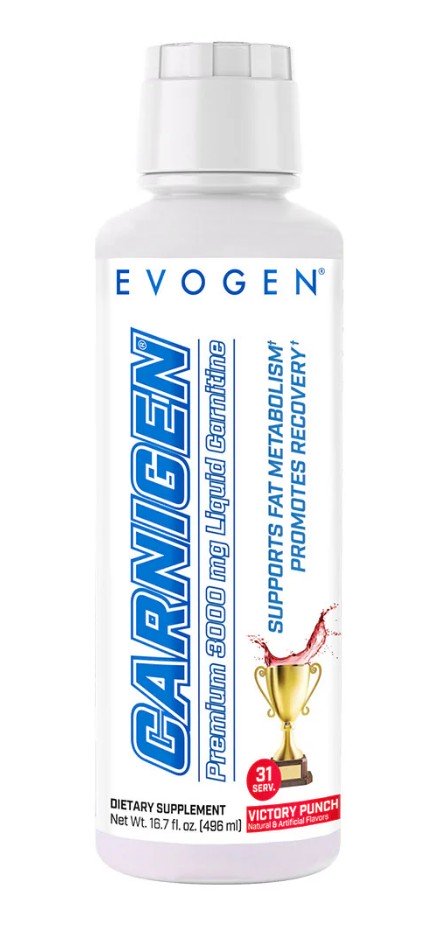 Evogen Carnigen Liquid 496ml - Premium Pre-Workout Supplement for Energy & Focus | Ideal for Gym, Fitness & Bodybuilding Training
