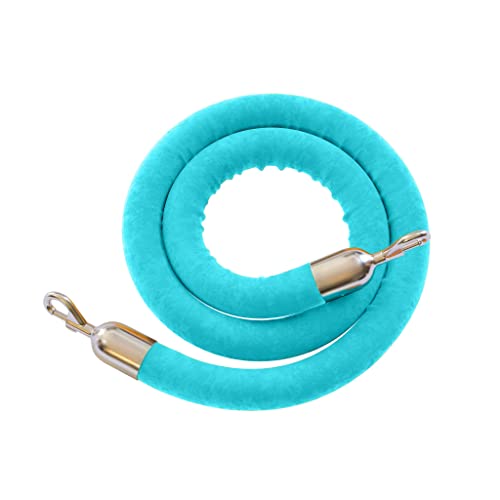 Turquoise Rope With Polished Stainless Steel Snap Ends