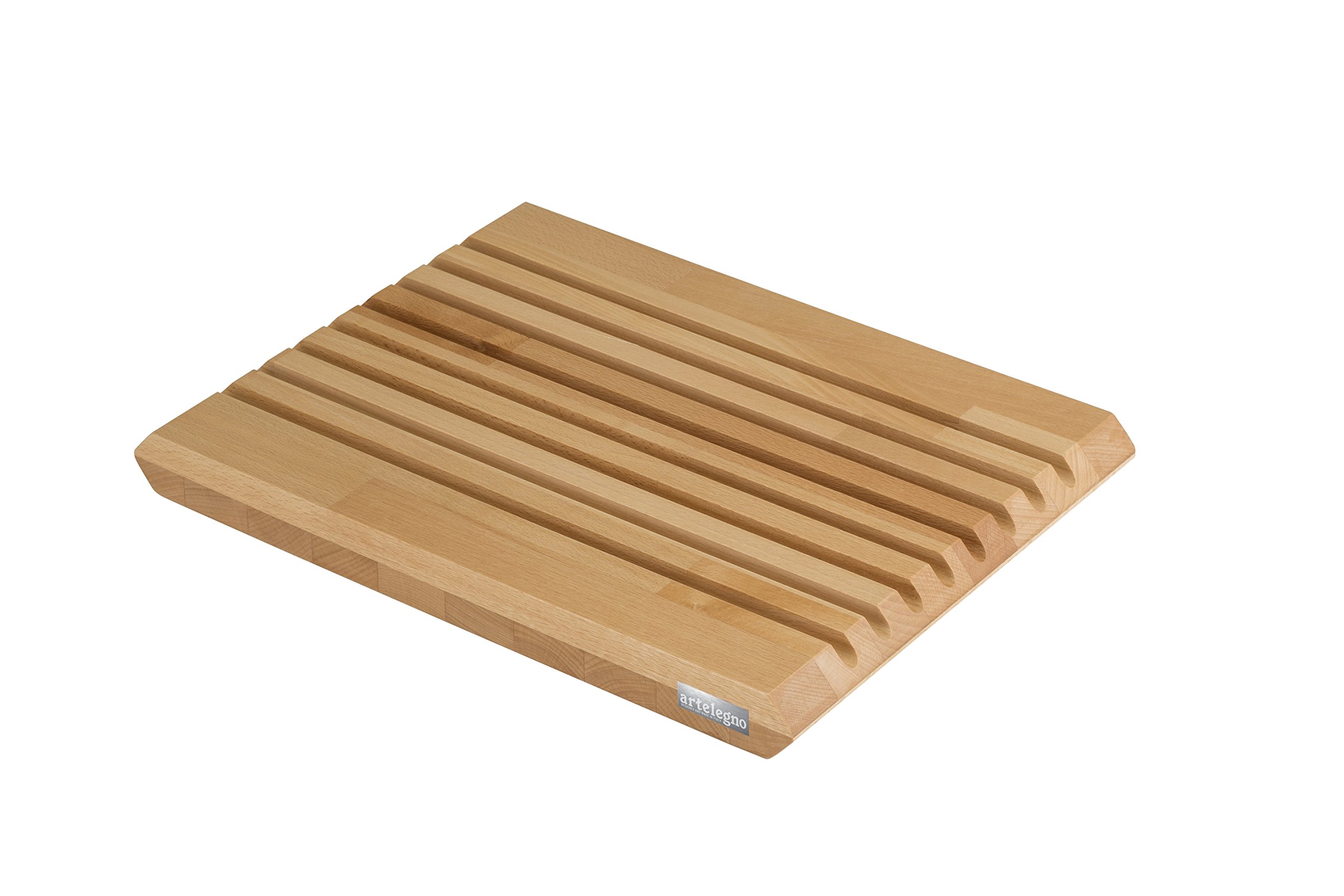 Artelegno Siena Double-Sided Wooden Cutting Board for Bread, Cheese & Charcuterie - Premium Solid Beech Wood with Oil Finish - 15.75