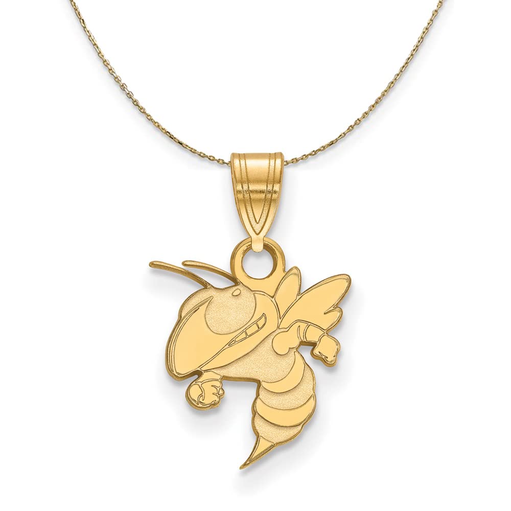 14k Yellow Gold Black Bow Necklace for Women - Elegant Gift Idea