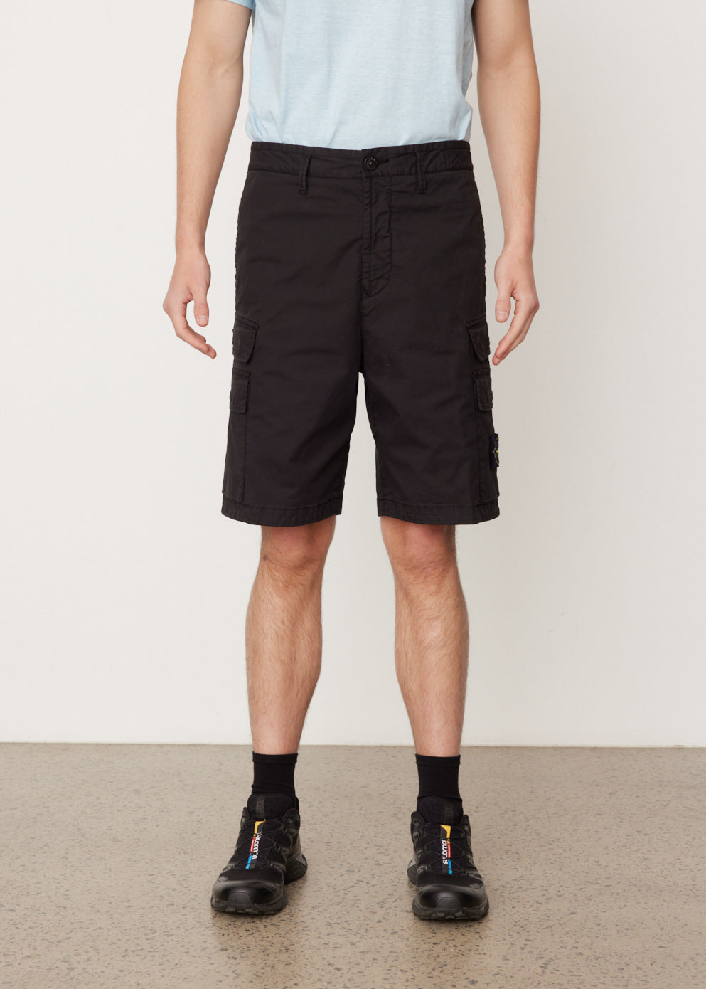 Men's Cargo Shorts with Badge Loops - Durable Work Shorts for Outdoor, Hiking & Casual Wear