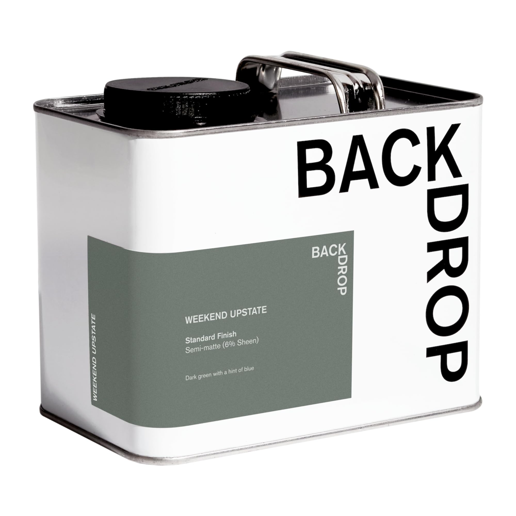 Premium Interior Paint - Standard Semi Matte, Low Sheen Finish | Self-Priming, Low VOC, Green Wise Certified | Dark Green with Blue Undertone (Weekend Upstate) | 0.5 Gallon | Perfect for Living Rooms, Bedrooms & Home Offices