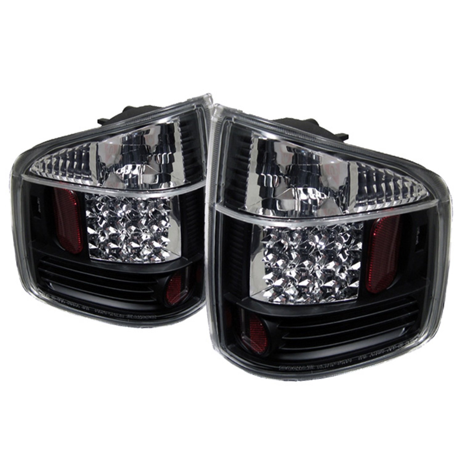 Spyder 94-01 Chevy S-10 Black LED Tail Lights - Smoke Lens, DOT Approved, Plug & Play Installation - Upgrade for Pickup Trucks, Night Driving Safety