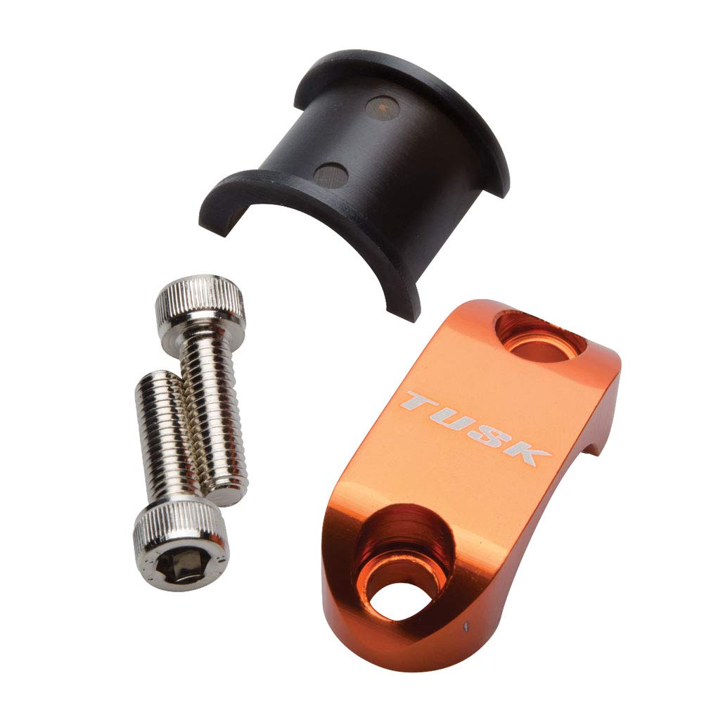 TUSK Billet Aluminum Rotating Bar Clamp - Orange - Compatible with KTM 300 XC-W (Fuel Injected) 2019-2022 Models - Perfect for Off-Road Motorcycle Riding and Dirt Bike Racing
