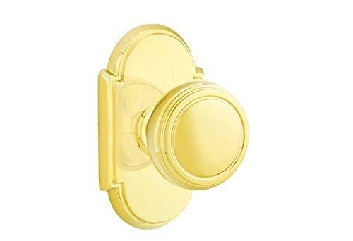Emtek Privacy Set - Style 8 Rosette with Norwich Knob in Oil Rubbed Bronze (US10B) | Premium Door Hardware for Bedrooms & Bathrooms