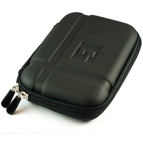 VanGoddy GPS Carrying Case with Carbineer Clip for Garmin nüvi 54/54LM 5-Inch GPS Navigator - Gun Metal | Protective Travel Pouch for Road Trips & Outdoor Adventures