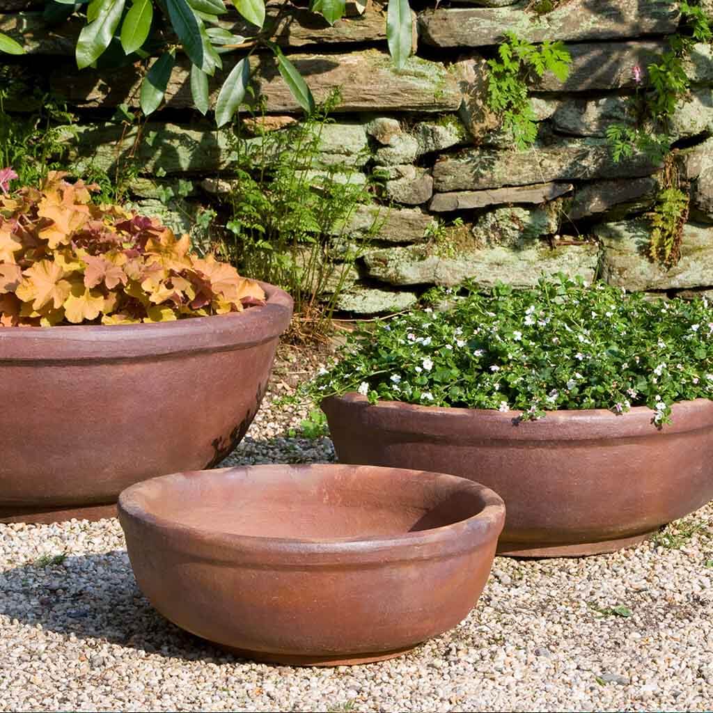 Campania International Hoi An Earthenware Set of 3 - Handcrafted Ceramic Bowls for Soup, Salad & Dessert - Perfect for Dining, Entertaining & Home Decor