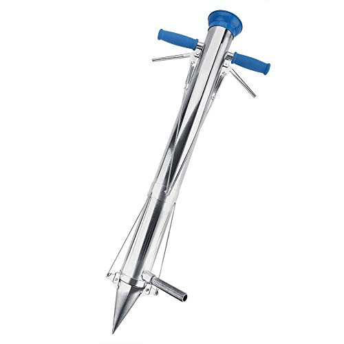 Long Handle Bulb Planter & Vegetable Seedling Transplanter Tool - Ergonomic Sponge Grip Double-Handle Design for Easy Planting - Perfect for Gardeners, Flower Beds, and Home Vegetable Gardens
