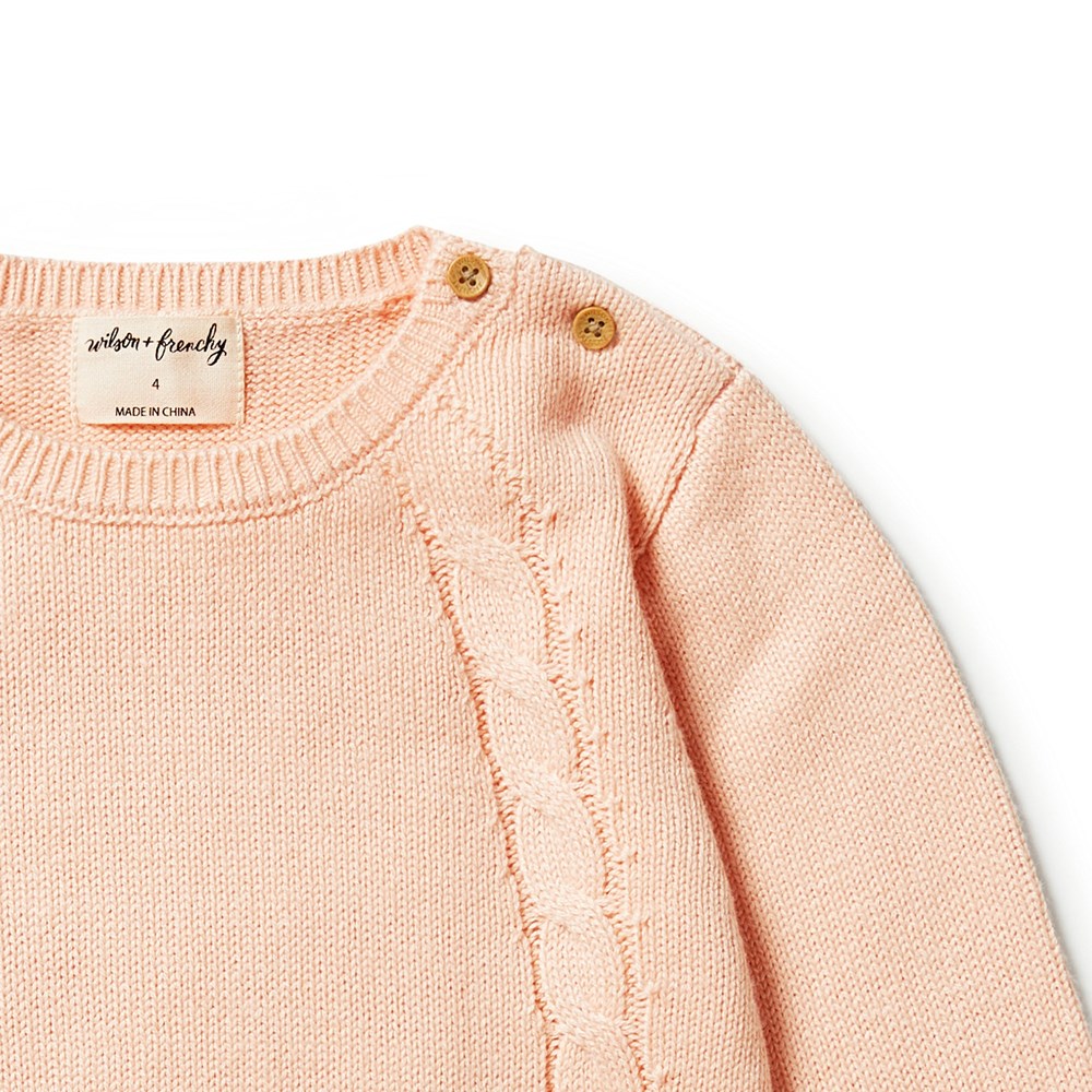 Cozy Knitted Mini Cable Jumper Sweater for Women - Soft Winter Pullover with Cable Stitch Design - Perfect for Casual Outfits, Office Wear & Holiday Gatherings
