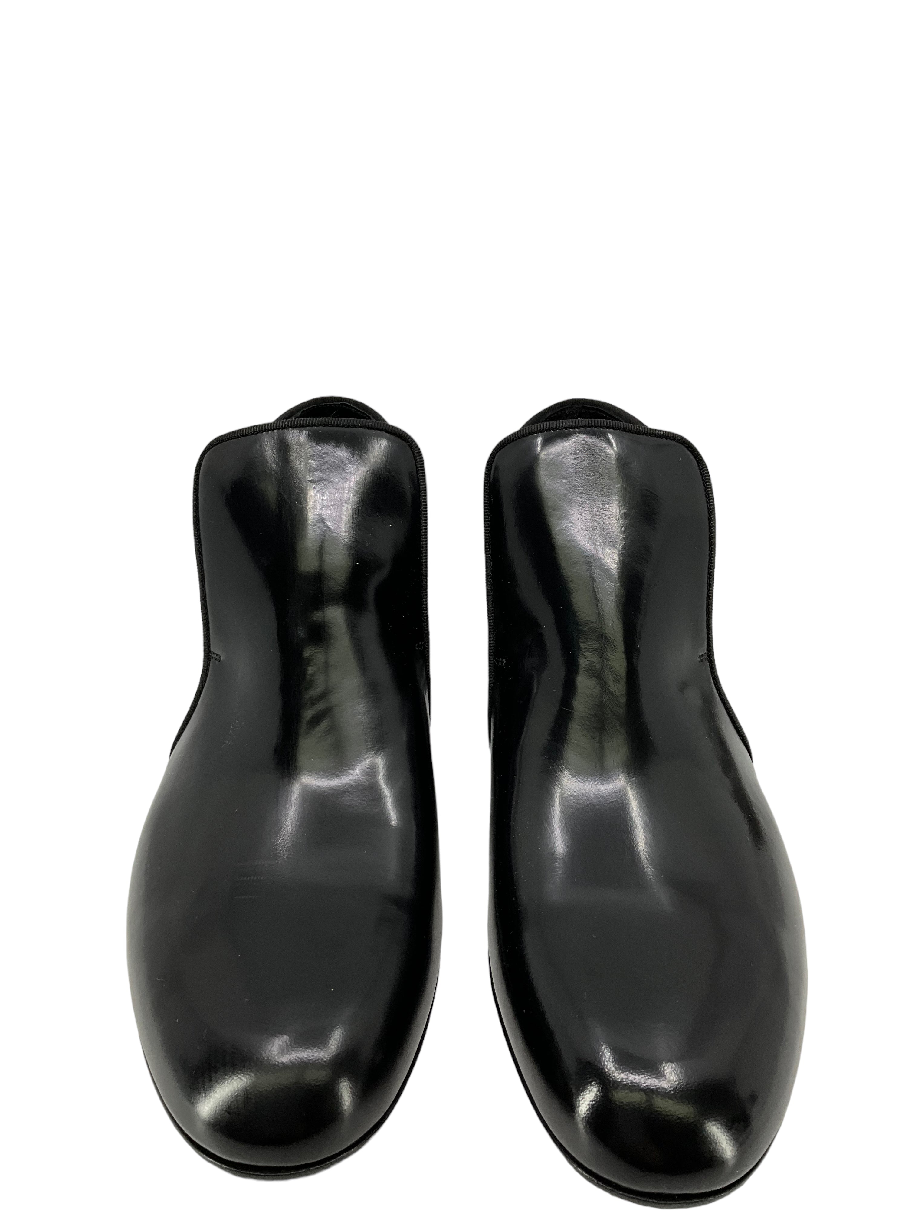 Celine Leather Ankle Booties Women's Size 6.5 - Stylish & Comfortable Low Heel Boots for Fall Fashion, Office Wear & Night Out