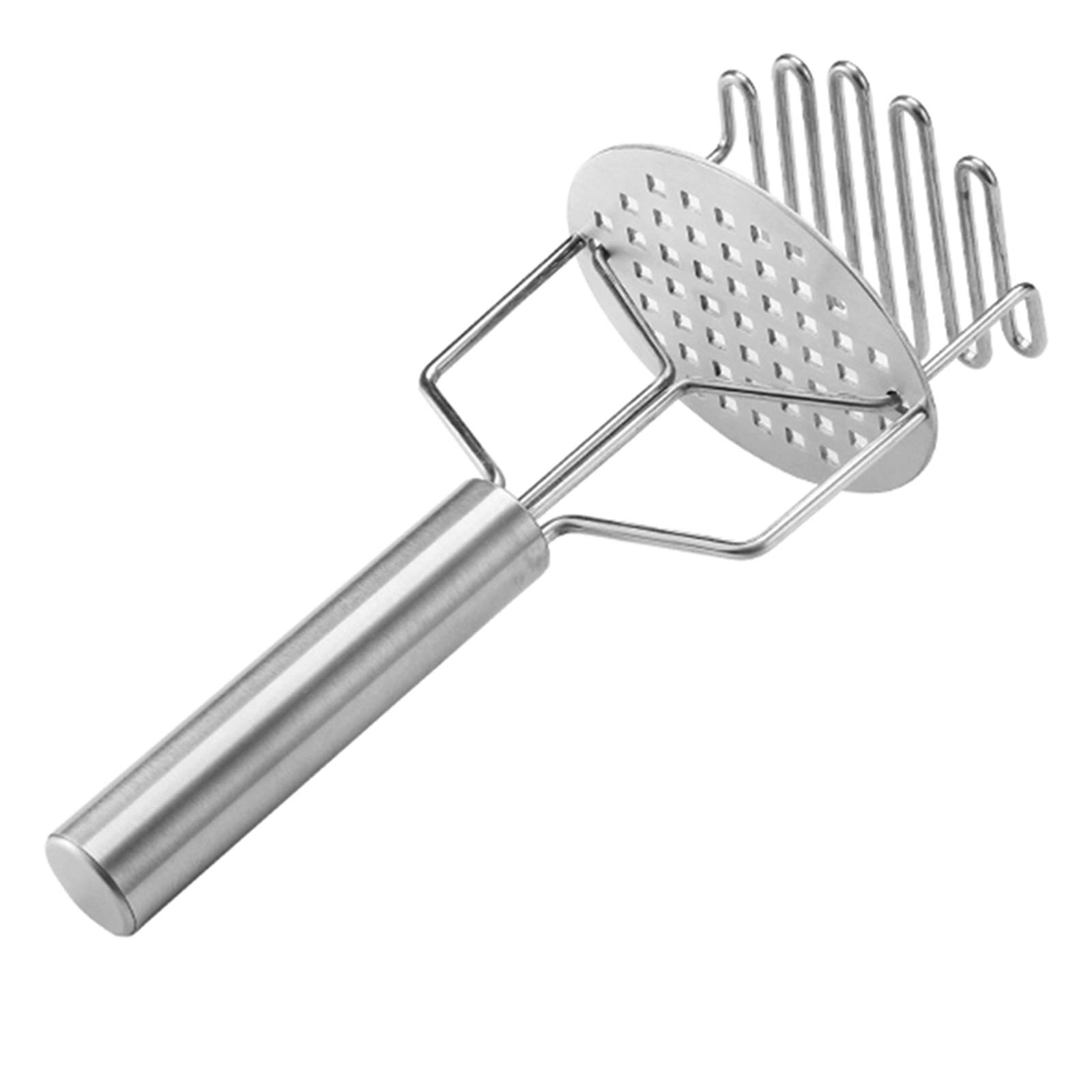 Premium Stainless Steel Potato Masher - Heavy Duty Dual Press Ricer for Potatoes, Baby Food, Fruits & Vegetables - Perfect for Baking, Cooking & Meal Prep